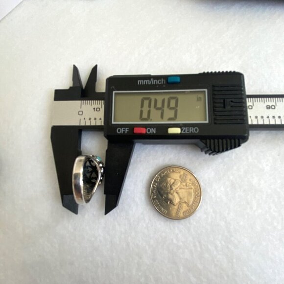 Sterling Silver 925 Oval Scrollwork Bali Multi Gemstone Scrollwork Ring 5.75 - Picture 14 of 16